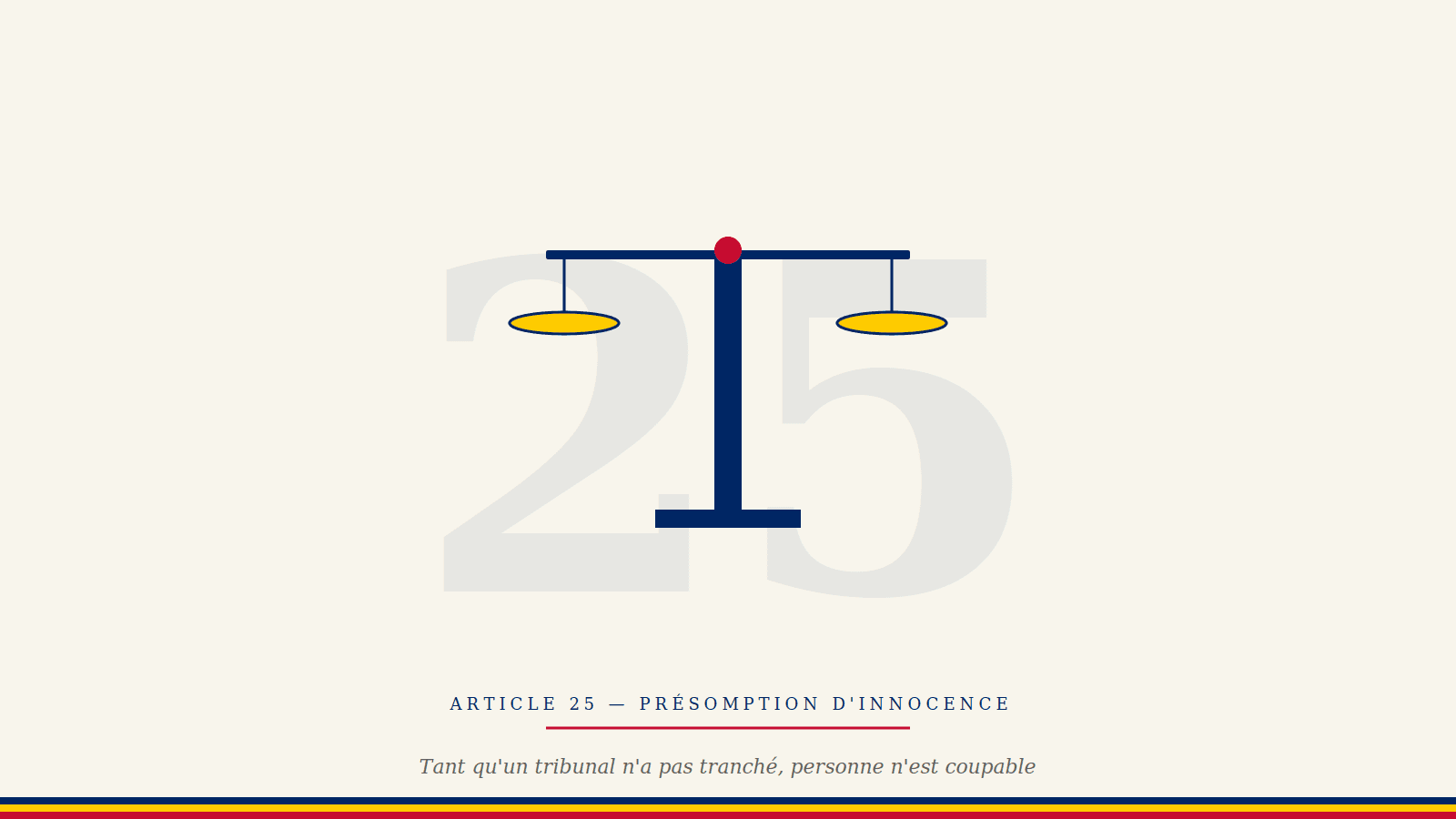 Présomption d'innocence au Tchad : ce que l'article 25 protège vraiment