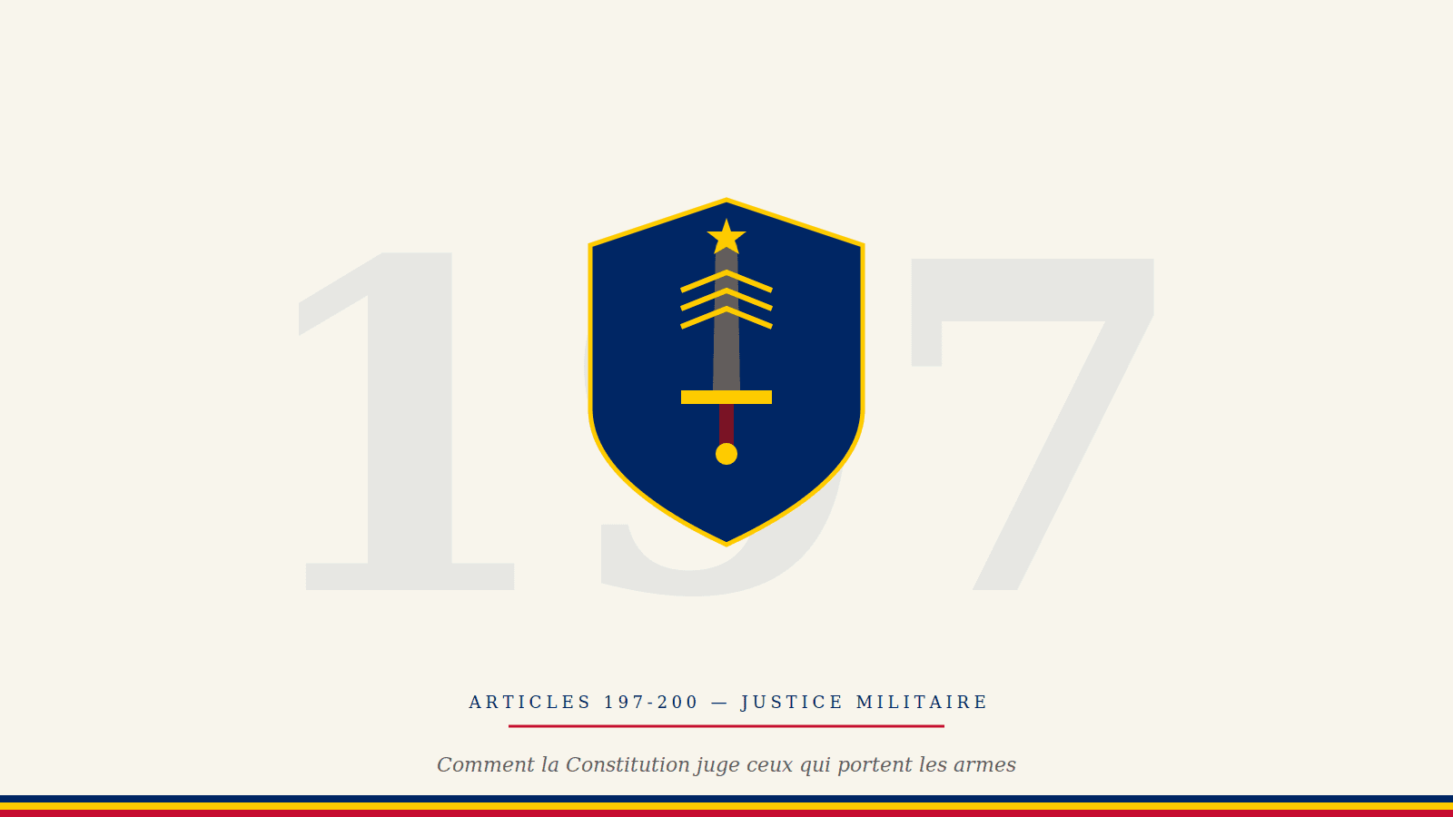 Justice militaire au Tchad : ce que prévoit la Constitution pour juger les militaires